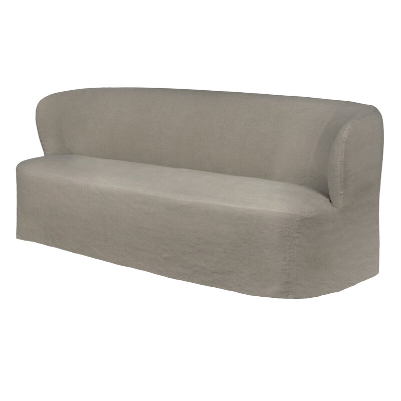 GUBI Stay Slipcover sofa, 190 x 95 cm, linen 0024, view 3
