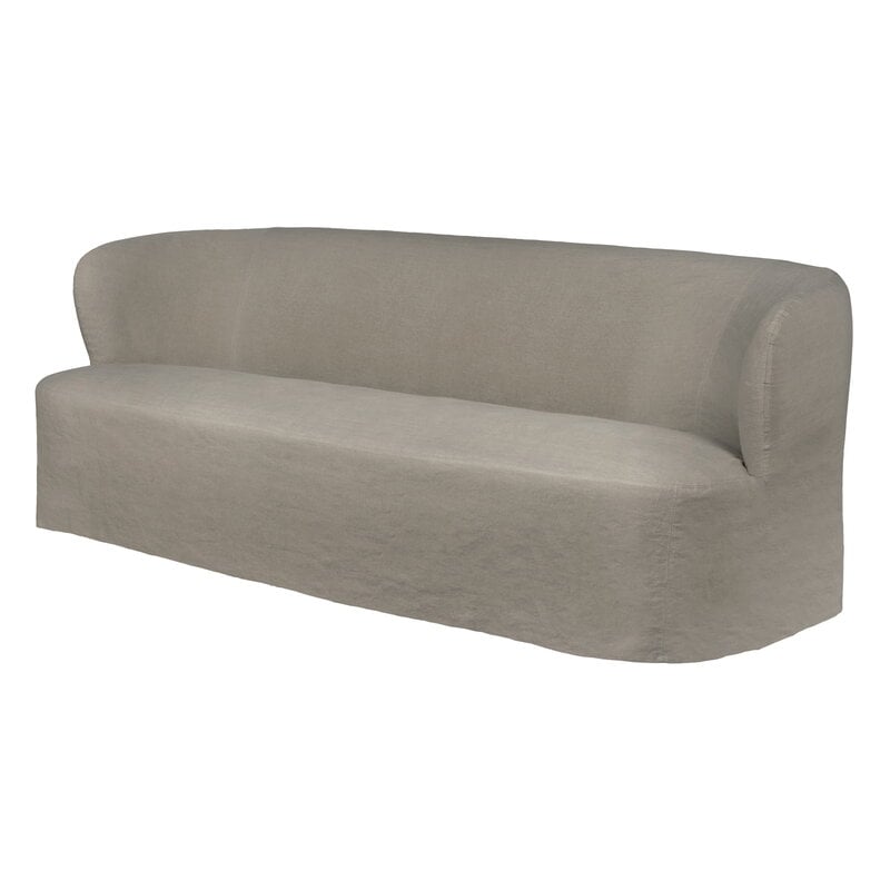 GUBI Stay Slipcover sofa, 220 x 95 cm, linen 0024, view 3