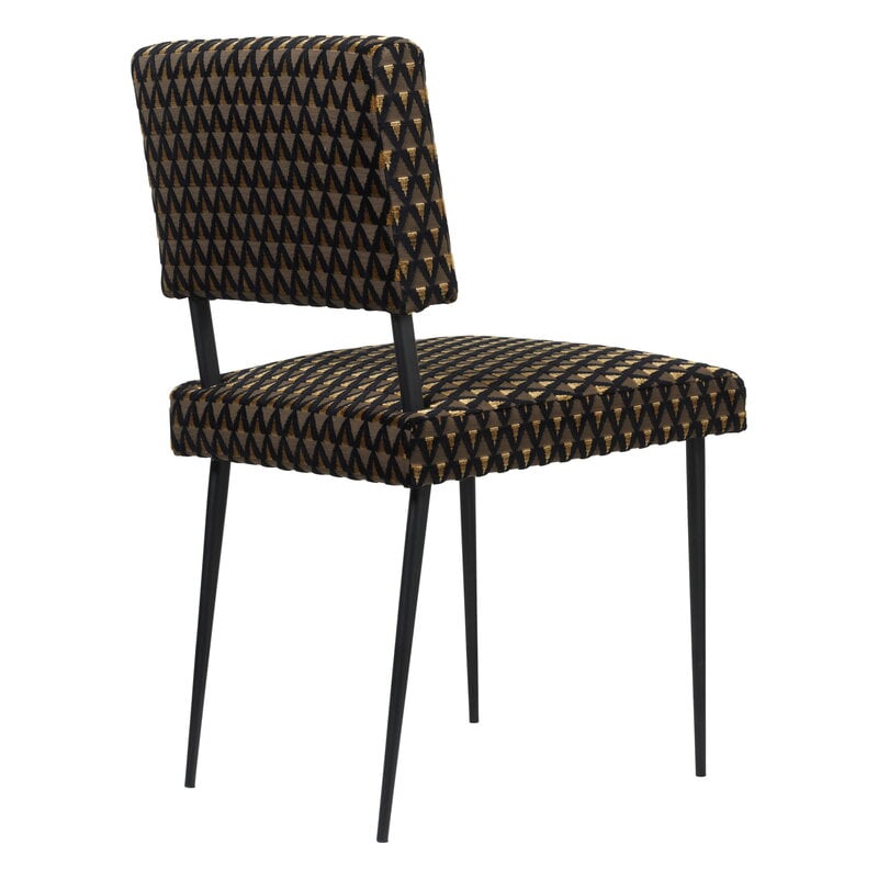 GUBI M-Chair tuoli, mattamusta - Dedar Amuleto 010, näkymä 3