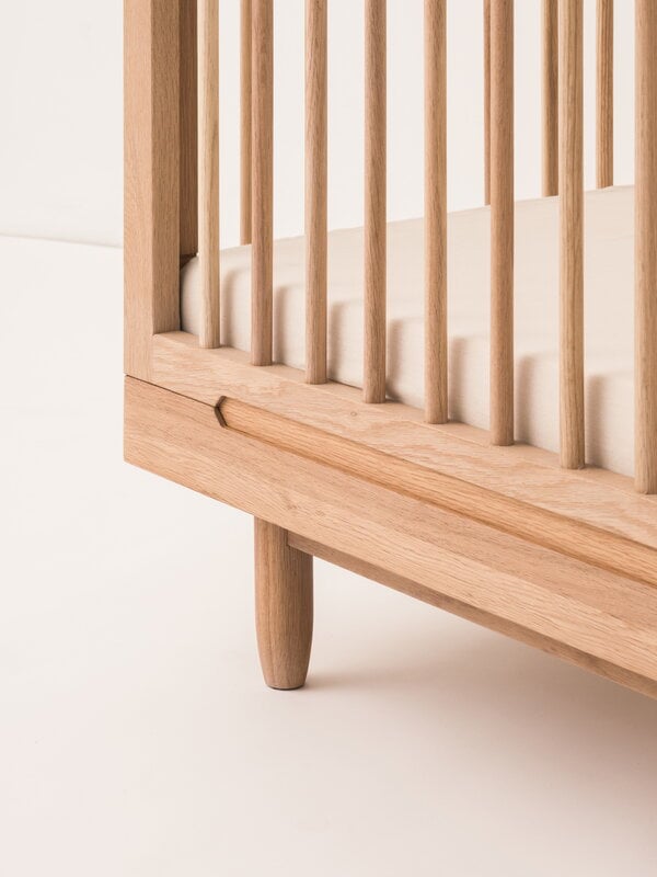 Nobodinoz Pure Evolving crib, oak, view 6