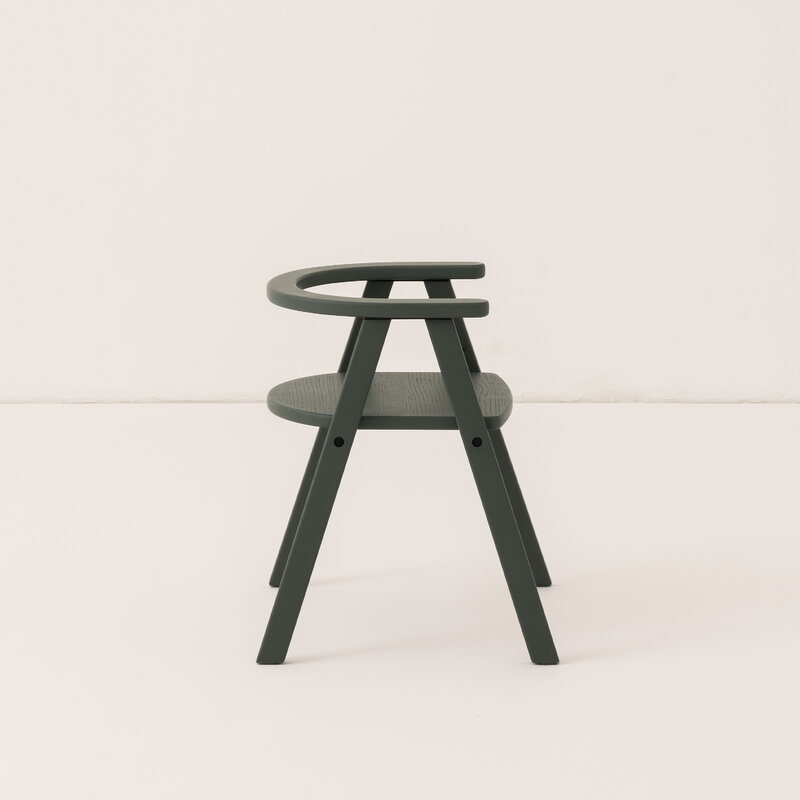 Nobodinoz Growing Green kids' chair, deep green, view 4
