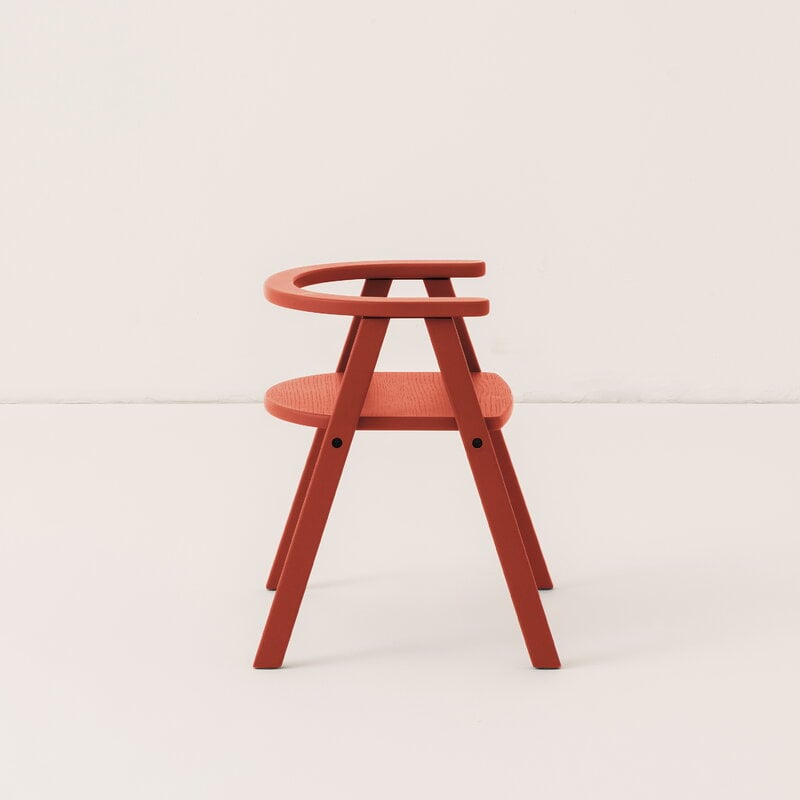 Nobodinoz Growing Green kids' chair, red, view 3