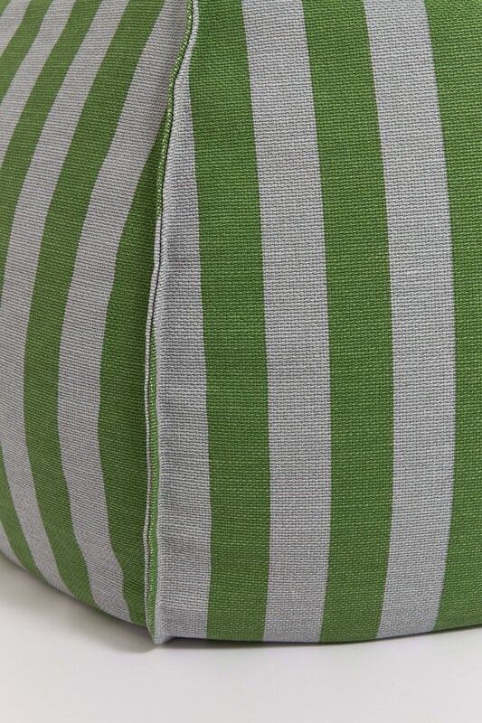 Nobodinoz Vibes Round kids' beanbag, green blue stripes, view 2