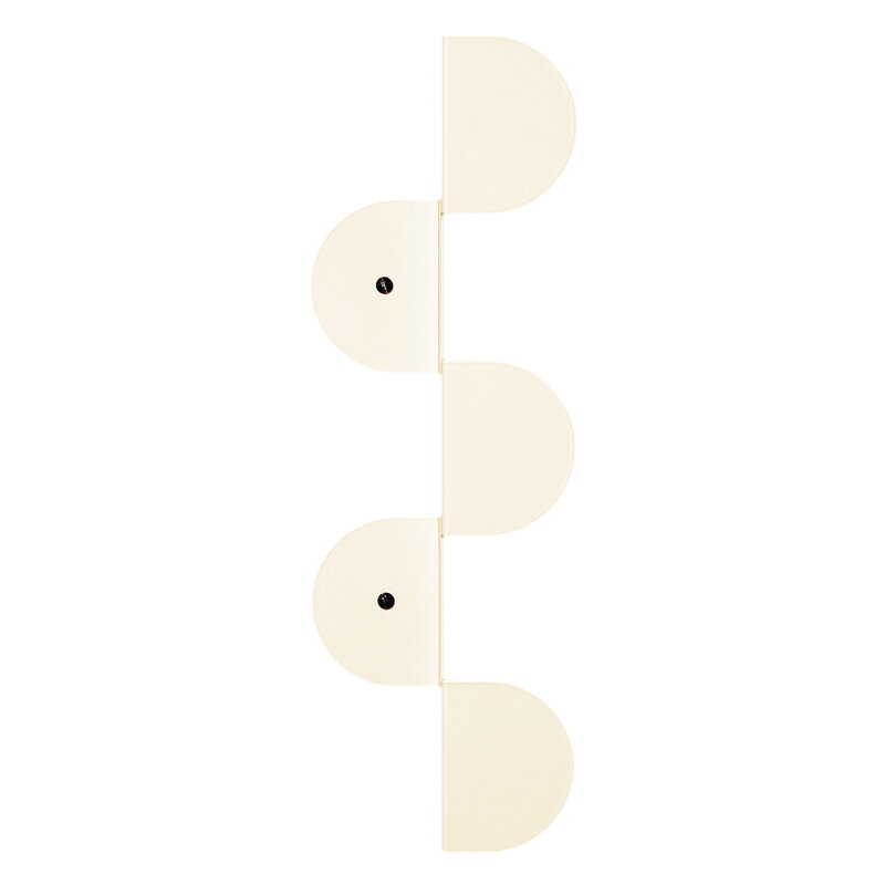 Nobodinoz Wall coat rack, 37 cm,  ivory steel, view 3