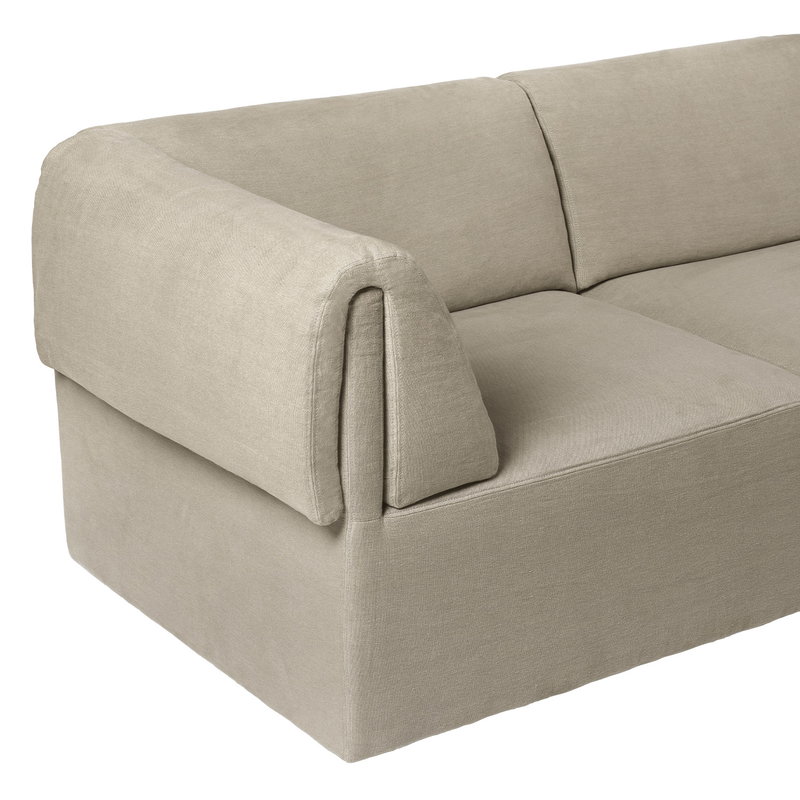 Gubi Wonder 3 Seater Sofa Linen, How Heavy Is A 3 Seater Sofa