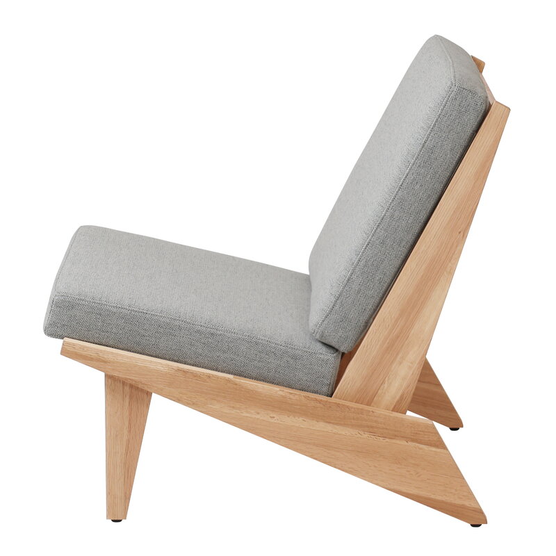 Ishinomaki Laboratory 105° lounge chair, natural - Kvadrat Hallingdal 65 110, extra image
