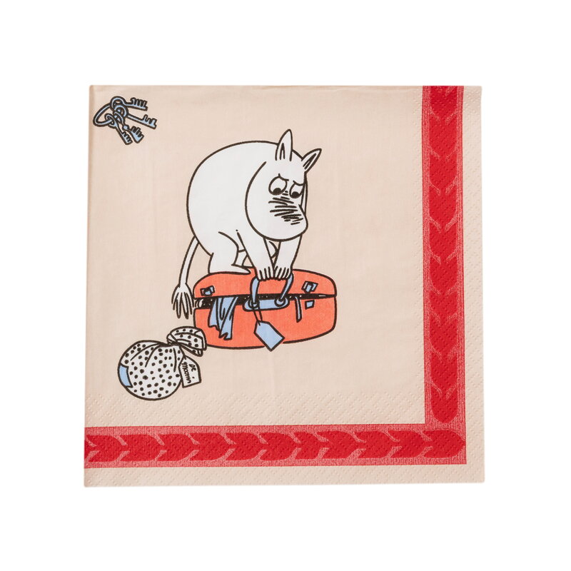 Moomin Arabia Serviette en papier Moomin, 33 cm, 20 pcs, Holiday Rush, image extra