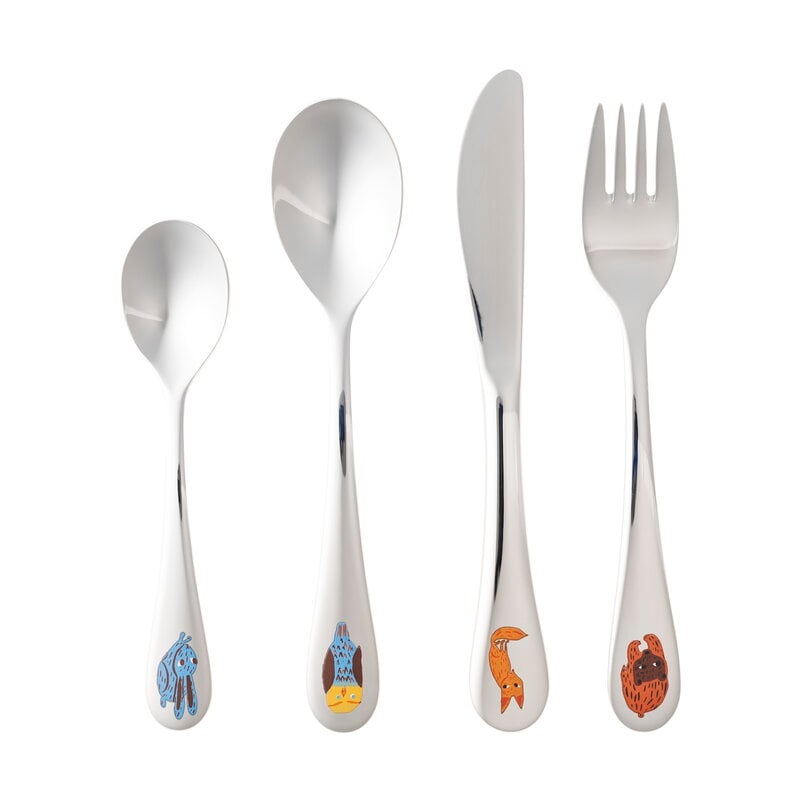 Arabia Poppoo children's cutlery, 4-set, Friends, extra image
