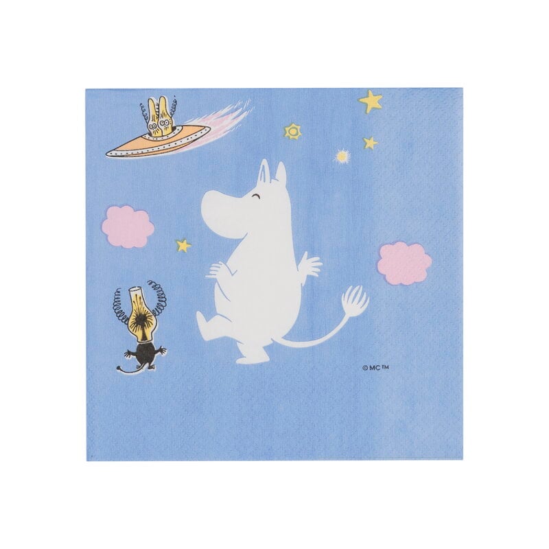 Moomin Arabia Tovagliolo di carta Moomin, 33 cm, 20 pz, Space Adventure, vista 3