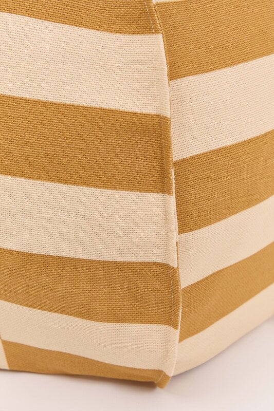 Nobodinoz Vibes Round kids' beanbag, mustard and sand tiles, view 3