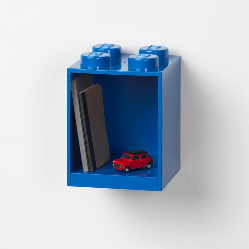Room Copenhagen Lego Hand Carry Box 4 Handle Blue, Bright Red