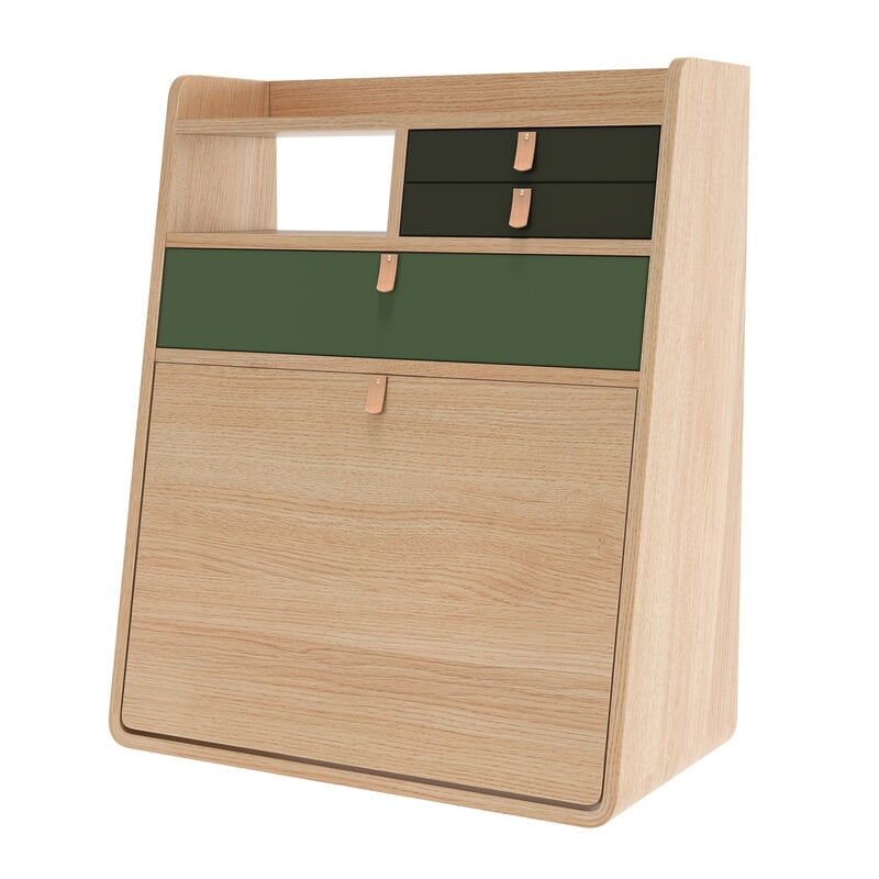 Hartô Gaston wall desk, 60 cm, oak - ash green - sage, extra image