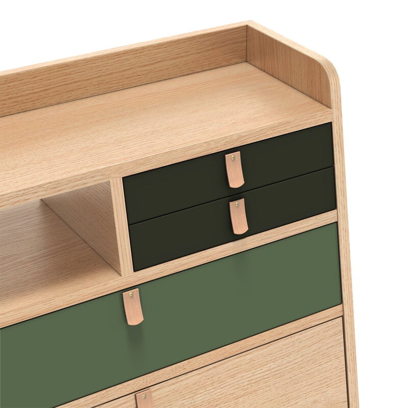 Hartô Gaston wall desk, 60 cm, oak - ash green - sage, extra image