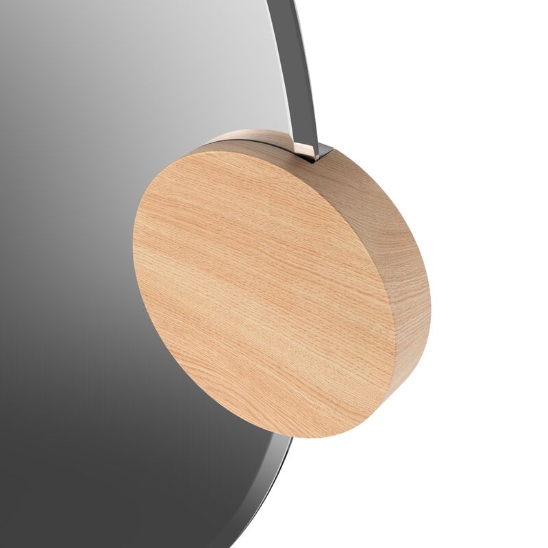 Hartô Sonia round mirror, 90 cm, natural glass - oak, extra image