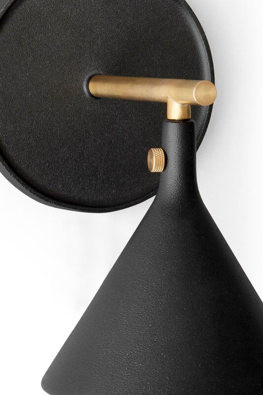 Audo Copenhagen Cast Sconce wall lamp with diffuser, IP44, black, extra image