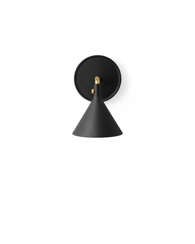Audo Copenhagen Cast Sconce wall lamp with diffuser, IP44, black, extra image