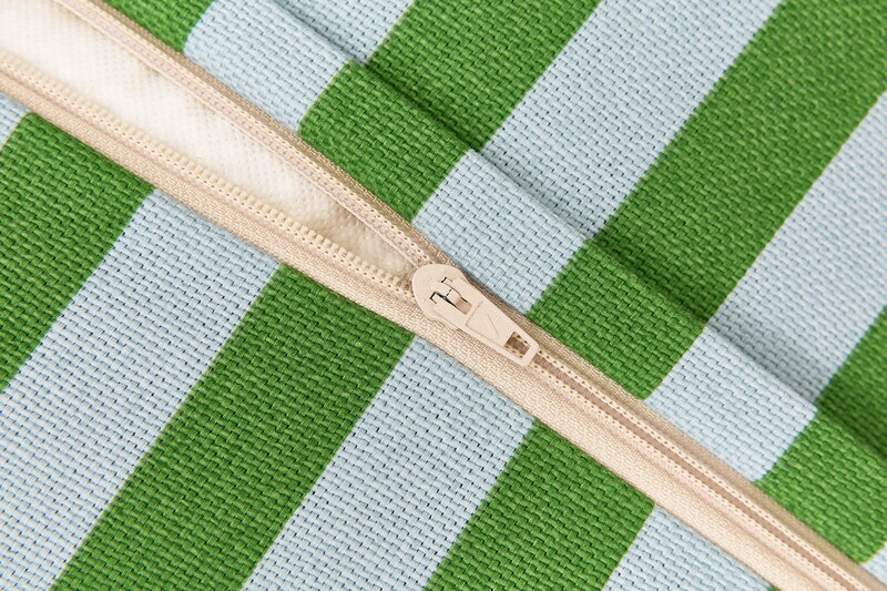 Nobodinoz Bliss Long kids' beanbag, green blue stripes, view 6