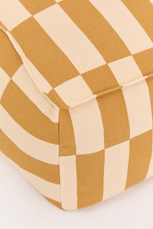 Nobodinoz Vibes Long beanbag, mustard and sand tiles, view 5