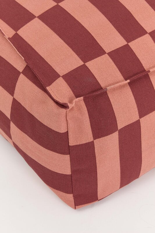 Nobodinoz Vibes Long beanbag, maroon tiles, view 3