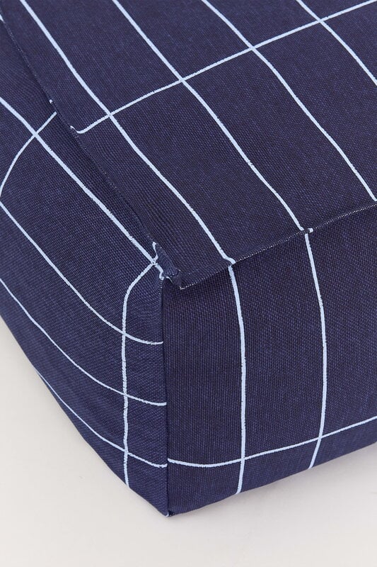 Nobodinoz Vibes Long beanbag, navy blue grid, view 5
