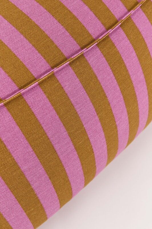 Nobodinoz Ziggy armchair beanbag, pink curry stripes, view 4