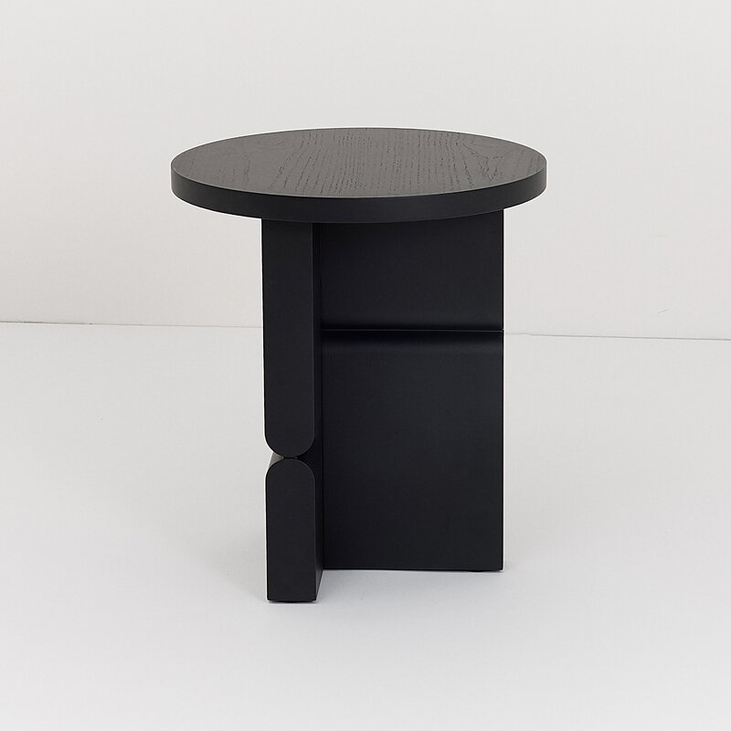 Nobodinoz Noon stool/side table, black, view 5