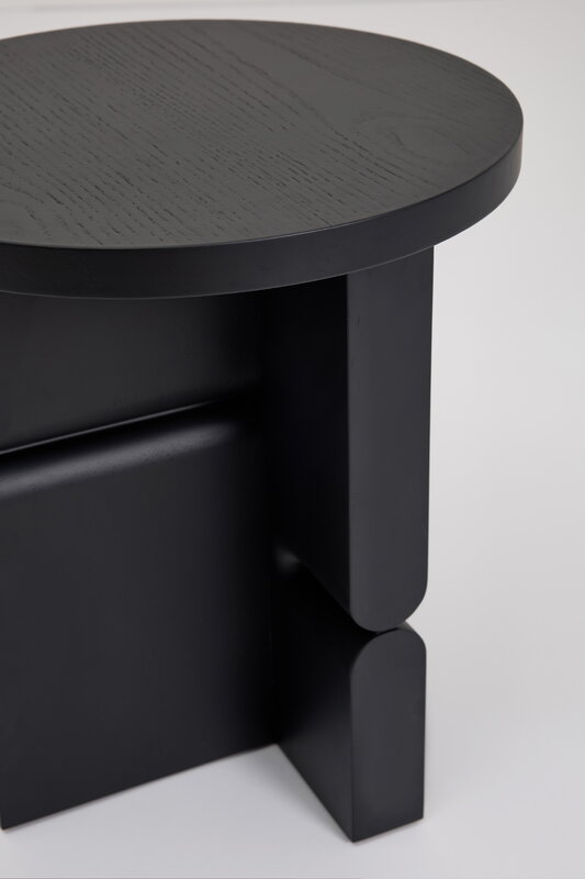 Nobodinoz Noon stool/side table, black, view 4