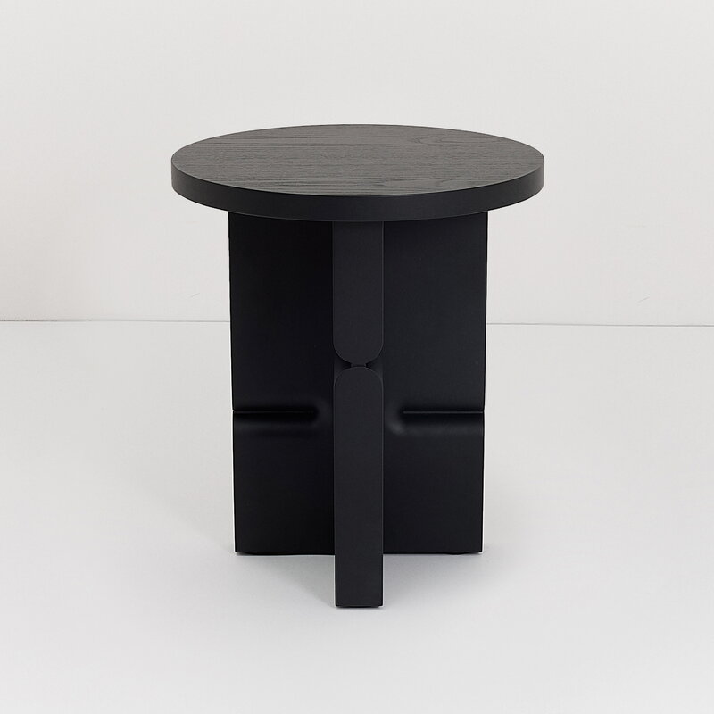 Nobodinoz Noon stool/side table, black, view 3