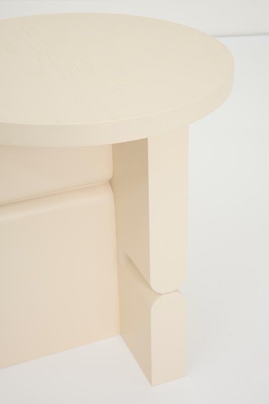 Nobodinoz Noon stool/side table, ivory, view 5