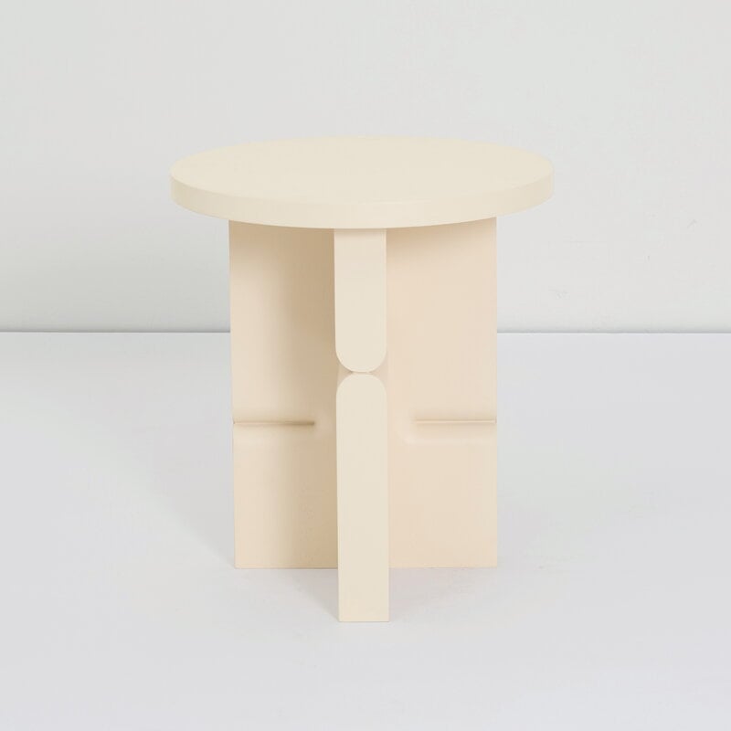 Nobodinoz Noon stool/side table, ivory, view 3