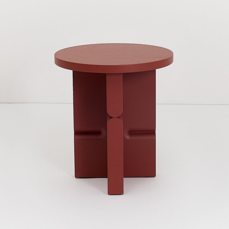 Nobodinoz Noon stool/side table, burnt red, view 4