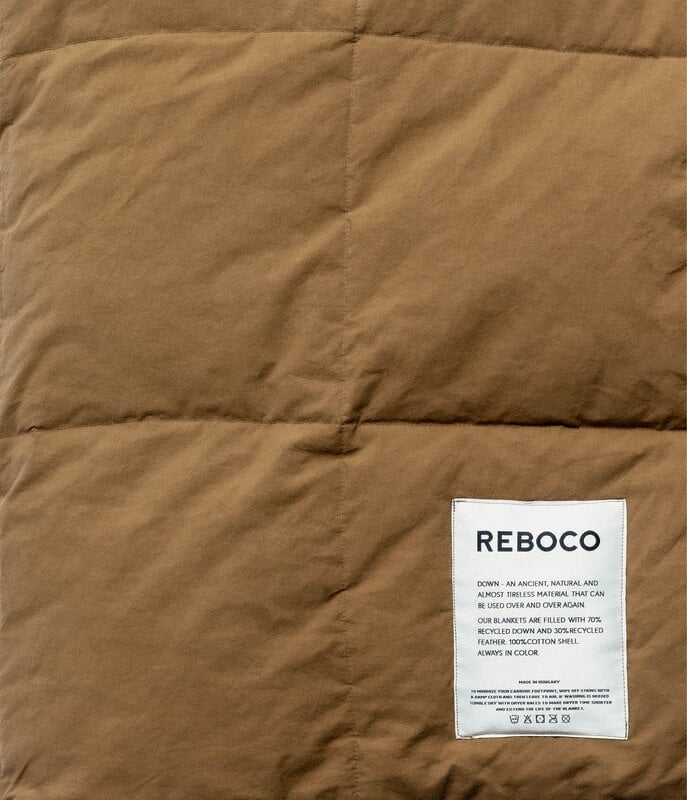 Reboco Untuvapeitto, 140 x 200 cm, cognac, näkymä 3