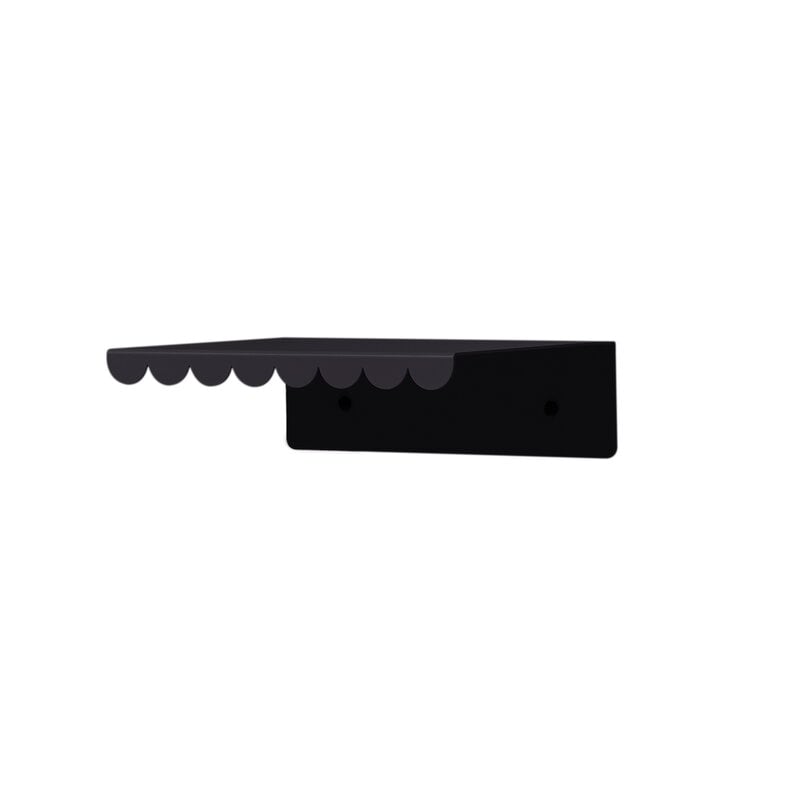 Nobodinoz Wall shelf, 20 cm, black steel, view 4