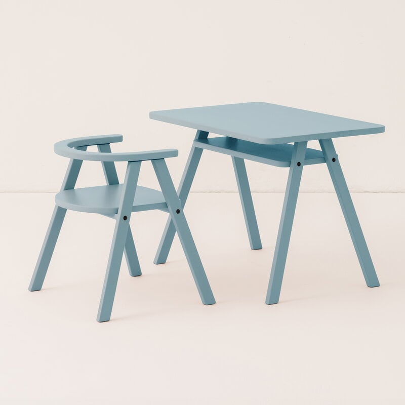 Nobodinoz Growing Green kids' chair, Baltic blue, view 7