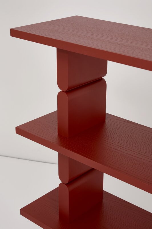 Nobodinoz Noon bookshelf, burnt red, view 6