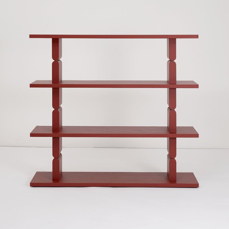 Nobodinoz Noon bookshelf, burnt red, view 5