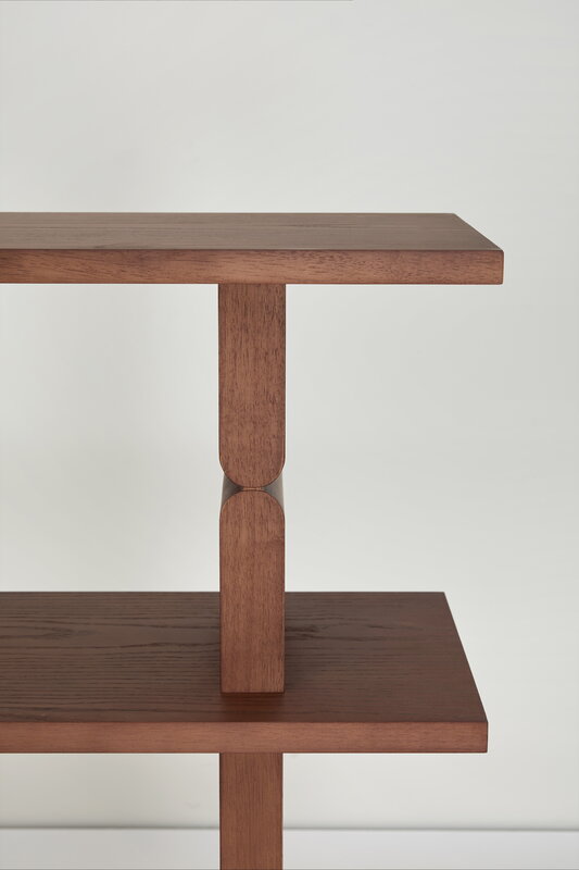 Nobodinoz Noon bookshelf, stained brown, view 2