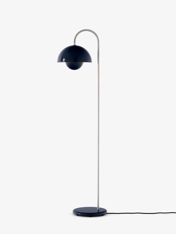 &Tradition Flowerpot VP12 lampe de sol, bleu acier, image extra