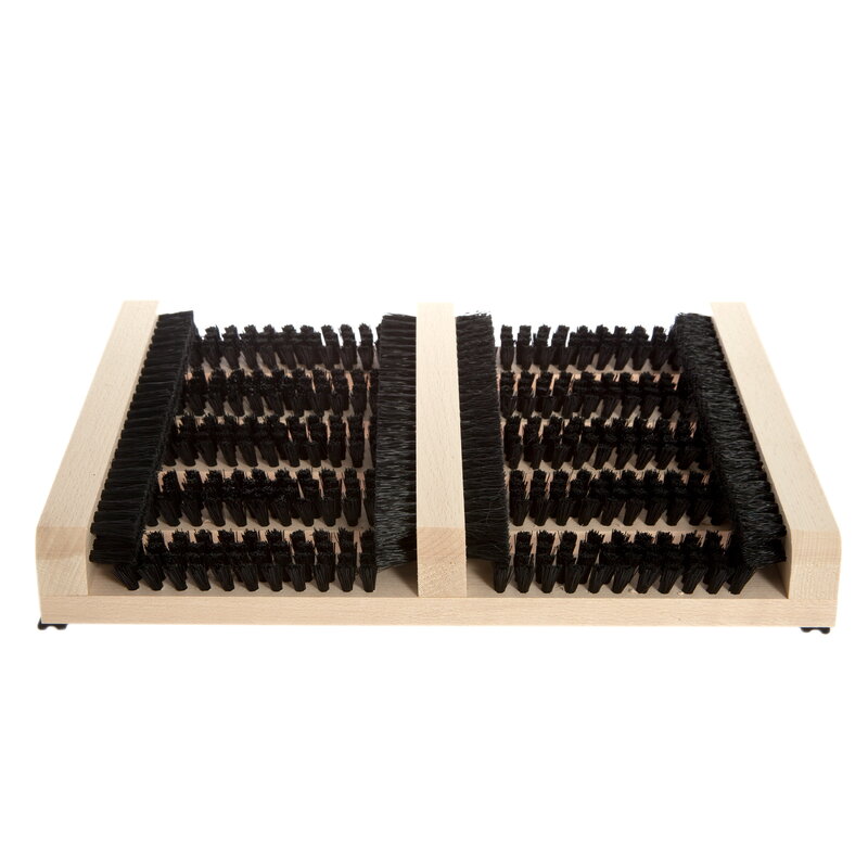 Iris Hantverk Boot scraper, beech - dark bristles, extra image