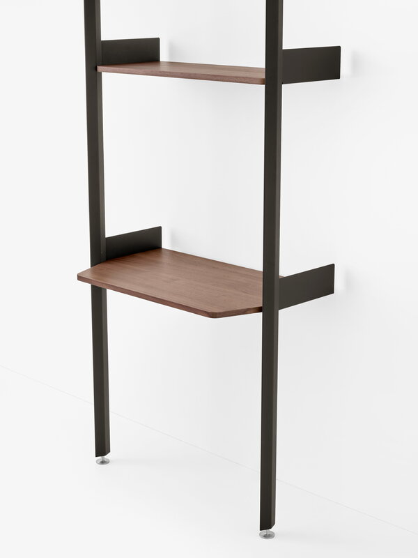 &Tradition Rombe IF2 shelf with desk, anthracite - walnut, view 2