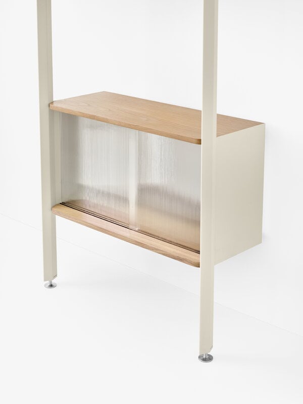 &Tradition Rombe IF3 Regal mit Schrank, alabaster - eiche, extrabild