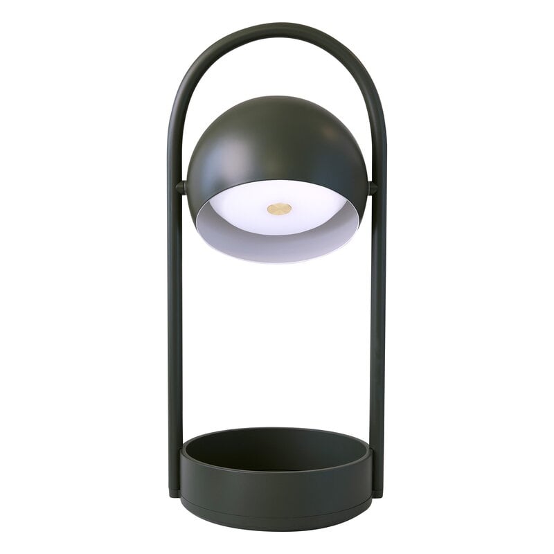 Frandsen Ball portable table lamp, olive green, extra image