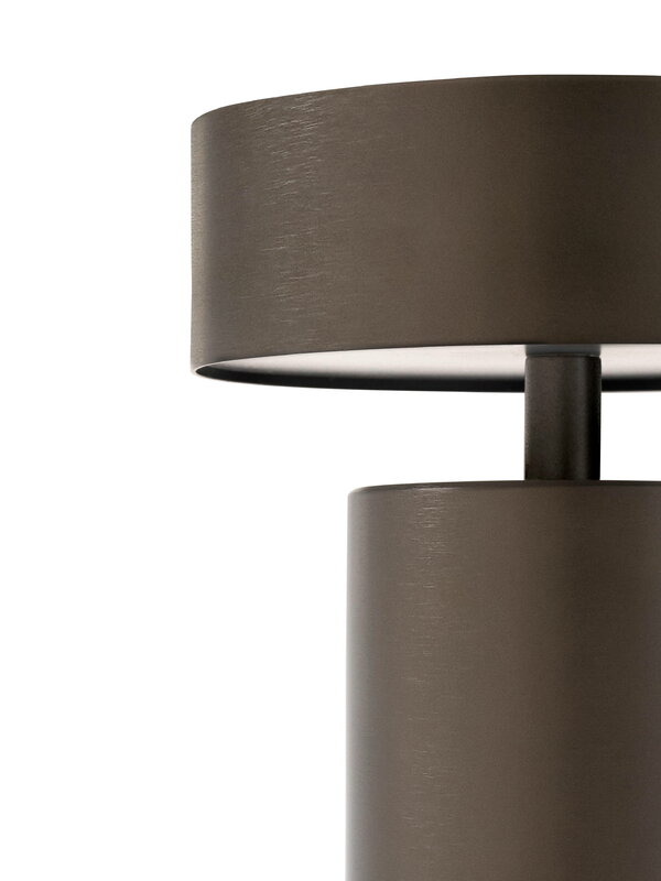 Column Portable Table Lamp Bronze, Column Floor Lamp With Charging Station