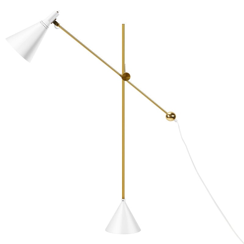 Innolux Tapio floor lamp, white - brass, view 3