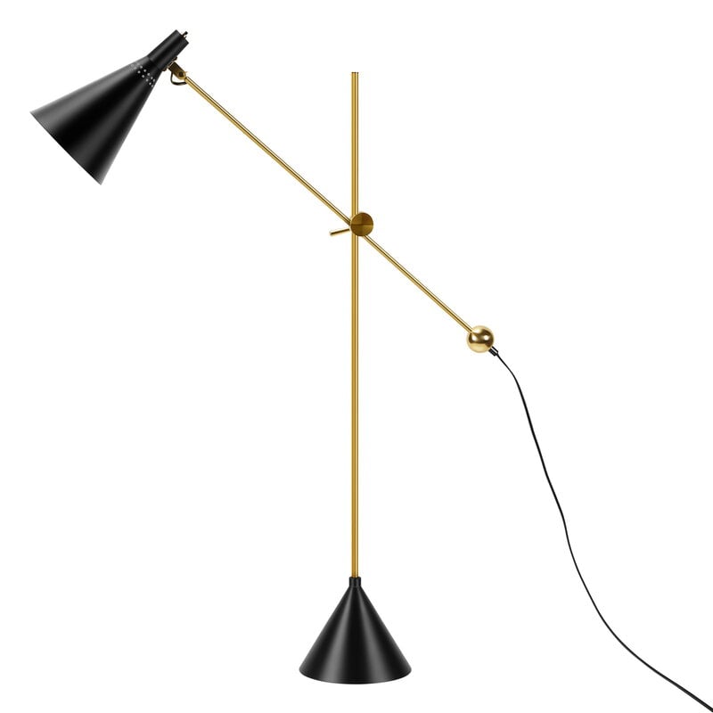 Innolux Tapio lampada da terra, nero - ottone, immagine extra
