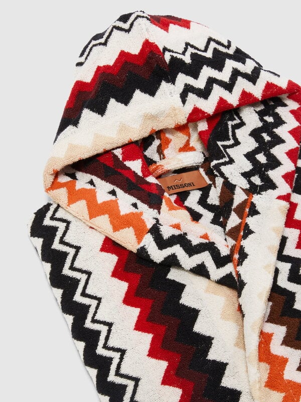 Missoni Home Best kylpytakki hupulla, 156 punainen monivärinen, tuotteen lisäkuva