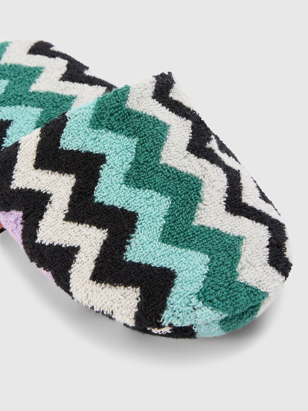 Missoni Home Best chaussons en éponge de coton, 100 multicolore, image extra