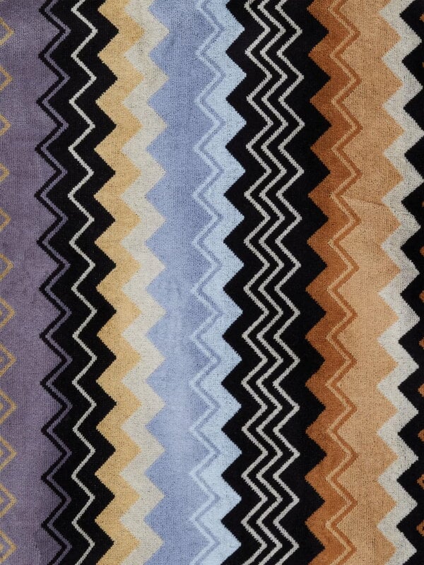 Missoni Home Giacomo kylpytakki hupulla, 160 musta monivärinen, tuotteen lisäkuva