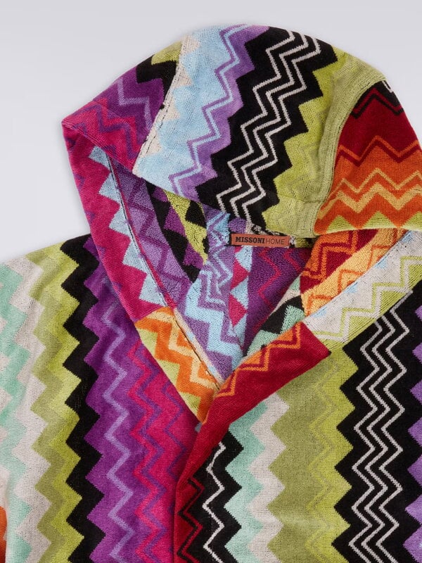 Missoni Home Giacomo kylpytakki hupulla, T59 oranssi monivärinen, tuotteen lisäkuva