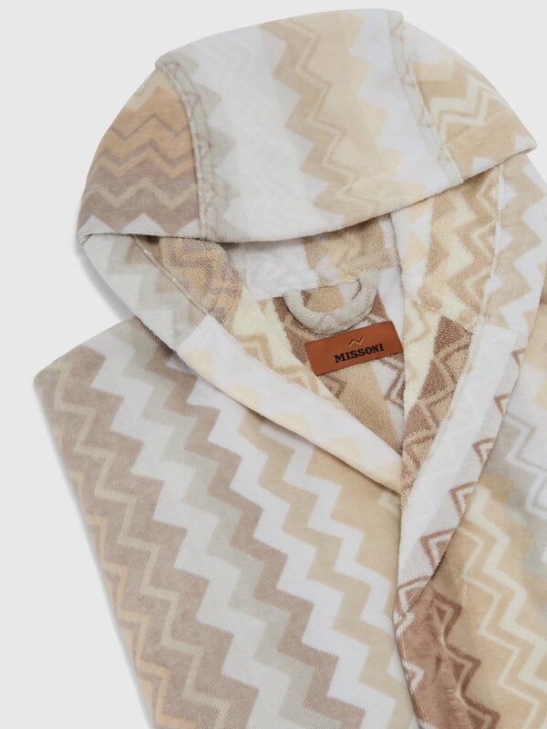 Missoni Home Giacomo albornoz con capucha, 21 natural, imagen extra